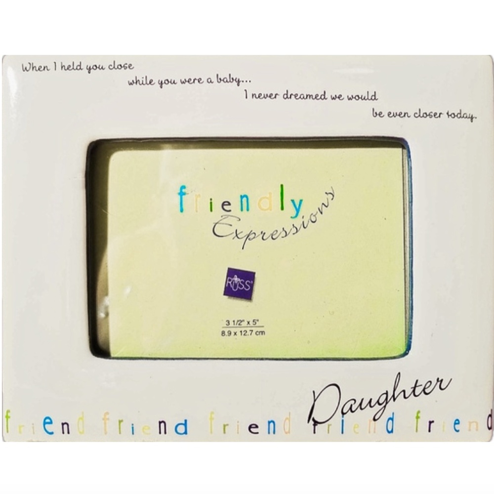 Russ Daughter and Friend Frame 3.5" X 5" NWOT